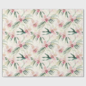 Mooie Roze Tropische Orchideeën Bruiloft Bridal Sh Cadeaupapier (Vlak)