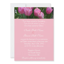 Mooie roze tulp bloemen christelijke bruiloft