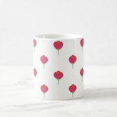 Mooie roze tulp patroon koffiemok (Center)