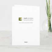 Mooie Roze Tulp Verjaardag Kaart (Achterkant)