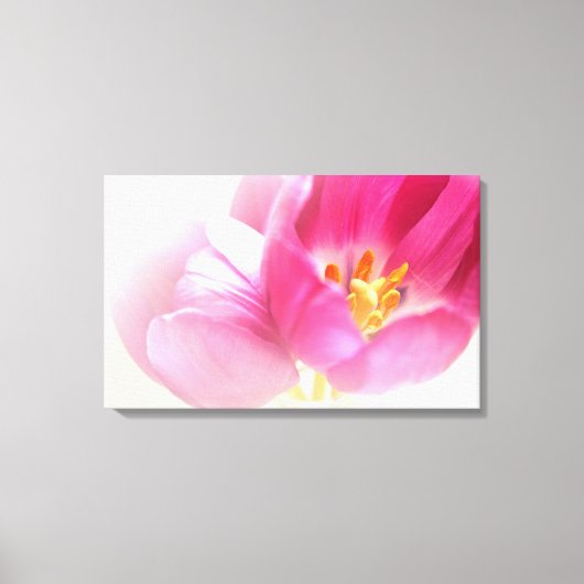 MOOIE ROZE TULPEN CANVAS AFDRUK (Voorkant)
