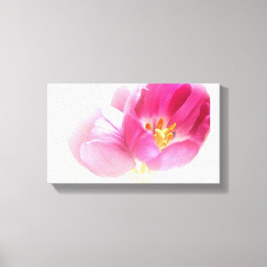 MOOIE ROZE TULPEN CANVAS AFDRUK (Voorkant)