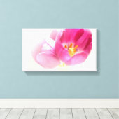 MOOIE ROZE TULPEN CANVAS AFDRUK (Insitu (Houten vloer))