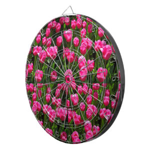 MOOIE ROZE TULPEN DARTBORD