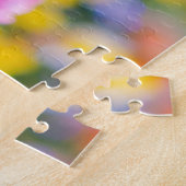 Mooie roze tulpen in een tuin legpuzzel (Zijkant)