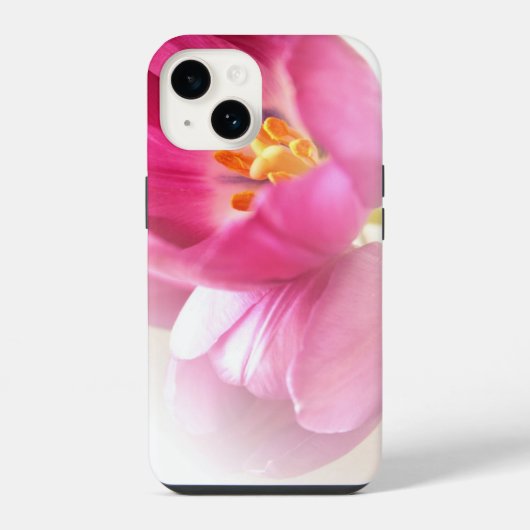 Mooie Roze Tulpen iPhone Hoesje (Achterkant)