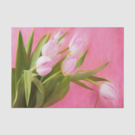 Mooie Roze Tulpen Tissuepapier