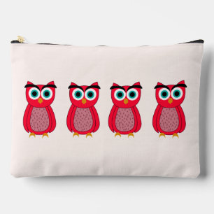 Mooie Roze Uil Illustratie Etui