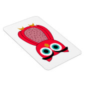 Mooie Roze Uil Illustratie Magneet (Rechterzijde)