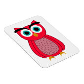 Mooie Roze Uil Illustratie Magneet (Rechterzijde)