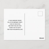 Mooie roze ventiel dicht foto bedankt briefkaart (Achterkant)