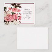 Mooie roze ventilator bedankt notitiekaartje (Voorkant / Achterkant)