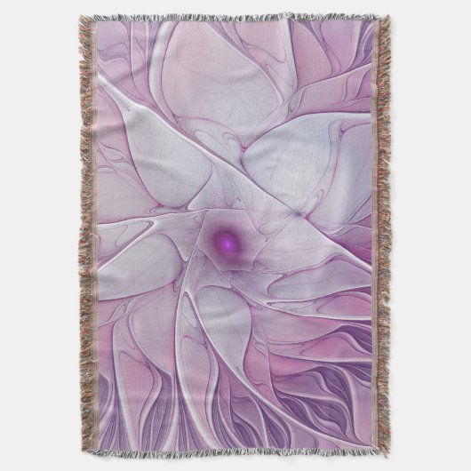 Mooie roze ventilator moderne Abstracte fractale k Deken (Voorkant Verticaal)