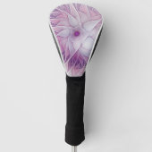 Mooie roze ventilator moderne Abstracte fractale k Golfheadcover (Voorkant)