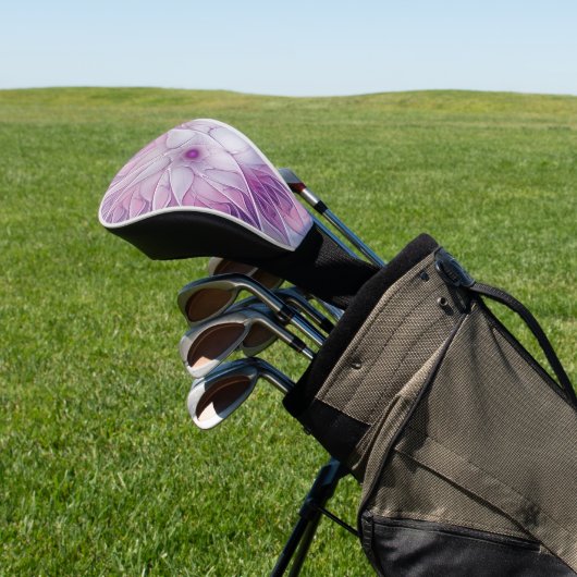 Mooie roze ventilator moderne Abstracte fractale k Golfheadcover (Insitu)