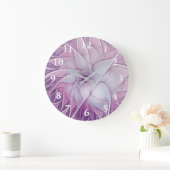 Mooie roze ventilator moderne Abstracte fractale k Grote Klok (Huis)