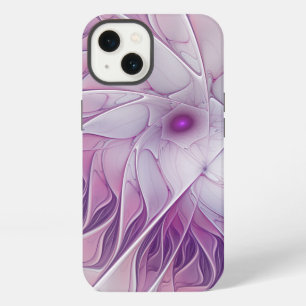 Mooie roze ventilator moderne Abstracte fractale k iPhone 13 Hoesje