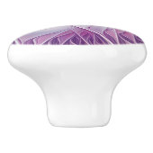 Mooie roze ventilator moderne Abstracte fractale k Keramische Knop (Zijkant)