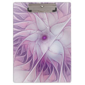 Mooie roze ventilator moderne Abstracte fractale k Klembord (Voorkant)