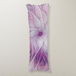 Mooie roze ventilator moderne Abstracte fractale k Lichaamskussen
