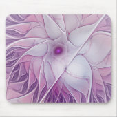 Mooie roze ventilator moderne Abstracte fractale k Muismat (Voorkant)