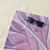 Mooie roze ventilator moderne Abstracte fractale k Strandlaken (In situ)