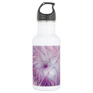 Mooie roze ventilator moderne Abstracte fractale k Waterfles