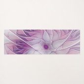 Mooie roze ventilator moderne Abstracte fractale k Yogamat (Achterkant (horizontaal))