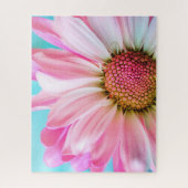 Mooie roze ventilator op Baby Blue 16x20 520 pc. Legpuzzel (Verticaal)