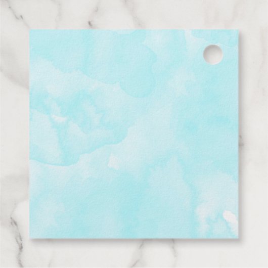 Mooie roze ventilator sluit foto-bruiloft dicht bedankjes labels (Achterkant)