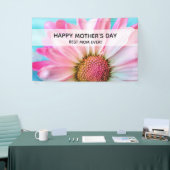 Mooie roze ventilator Sluit foto-Moederdag op Spandoek (Beurs)