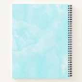 Mooie roze ventilator sluit foto-monogram af notitieboek (Achterkant)