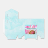 Mooie roze ventilator Sluit foto van zaterdag af Bedankdoosjes (Uitgevouwen)