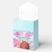 Mooie roze ventilator Sluit foto van zaterdag af Bedankdoosjes (Geopend)