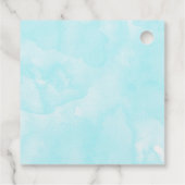 Mooie roze ventilator Sluit foto van zaterdag af Bedankjes Labels (Achterkant)