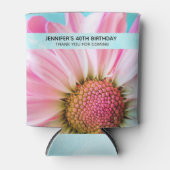 Mooie roze ventilator Sluit foto van zaterdag af Blikjeskoeler (Voorkant)