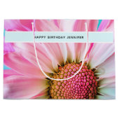 Mooie roze ventilator Sluit foto van zaterdag af Groot Cadeauzakje (Voorkant)