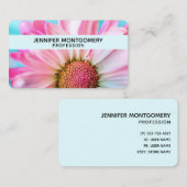 Mooie roze ventilator Sluit foto-Visitekaartje af Visitekaartje (Voorkant / Achterkant)