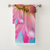 Mooie roze ventilator Sluiten Foto Bad Handdoek (Insitu)