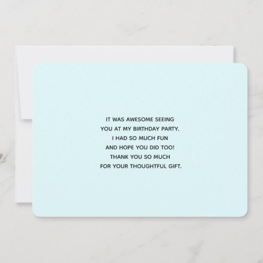 Mooie roze ventilator Sluiten Foto Bedankkaart (Achterkant)