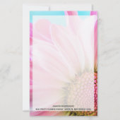 Mooie roze ventilator Sluiten Foto Briefpapier (Voorkant)