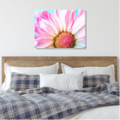 Mooie roze ventilator Sluiten Foto Canvas Afdruk (Insitu (Slaapkamer))