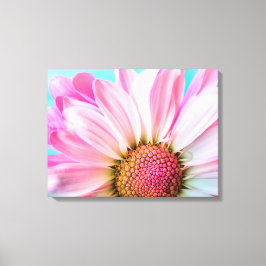 Mooie roze ventilator Sluiten Foto Canvas Afdruk