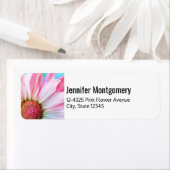 Mooie roze ventilator Sluiten Foto Etiket (Insitu)