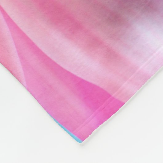 Mooie roze ventilator Sluiten Foto Fleece Deken (Hoek)