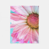 Mooie roze ventilator Sluiten Foto Fleece Deken (Voorkant)