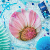 Mooie roze ventilator Sluiten Foto Papieren Bordje (Feest)