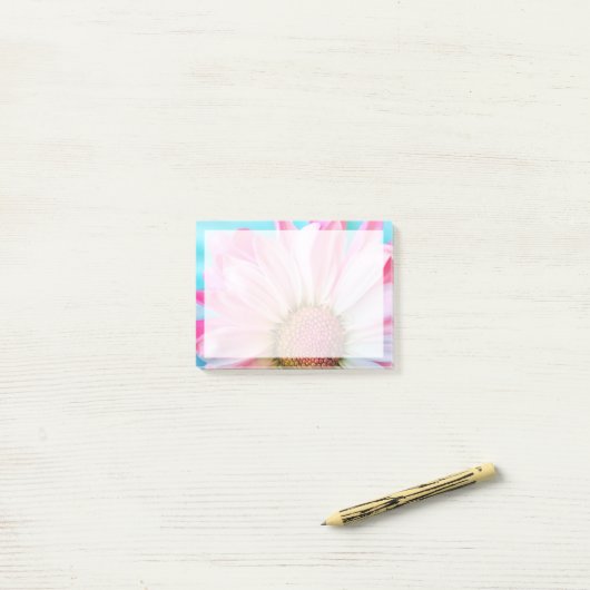 Mooie roze ventilator Sluiten Foto Post-it® Notes (Op bureau)