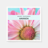 Mooie roze ventilator Sluiten Foto Servet (Voorkant)