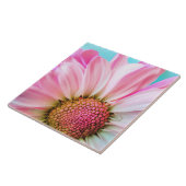 Mooie roze ventilator Sluiten Foto Tegeltje (Zijkant)